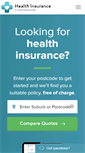 Mobile Screenshot of healthinsurancecomparison.com.au